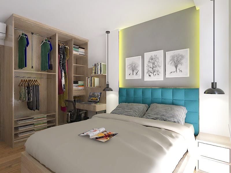 Kamar Tidur Apartemen Modern — Desain Interior Residensial oleh ARTUDIO