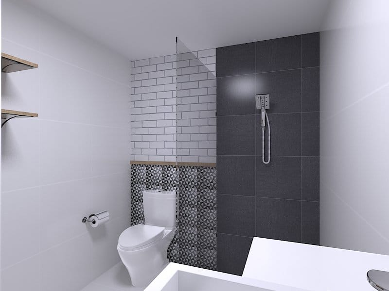 Kamar Mandi Modern — Desain Interior Residensial oleh ARTUDIO