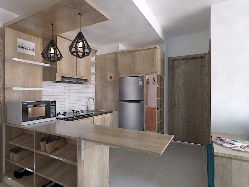 Studio Apartemen Compact — Desain Interior Residensial oleh ARTUDIO